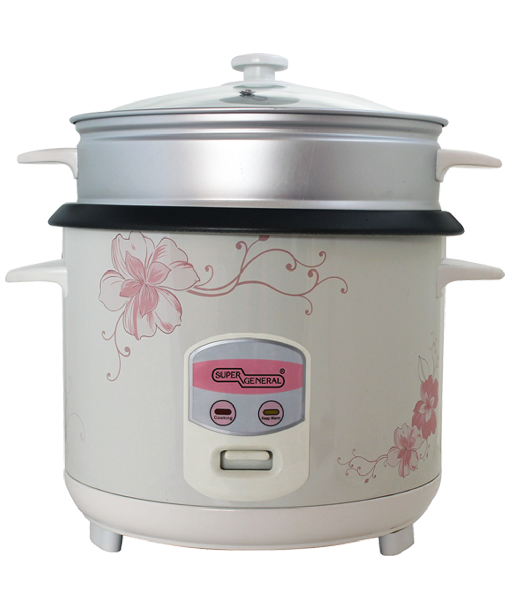 Super General 1.8 L Electric Rice Cooker Model SGRC18W