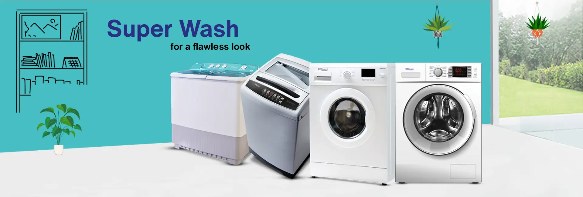 Super General Front Load Washing Machine SGW10400CRM 